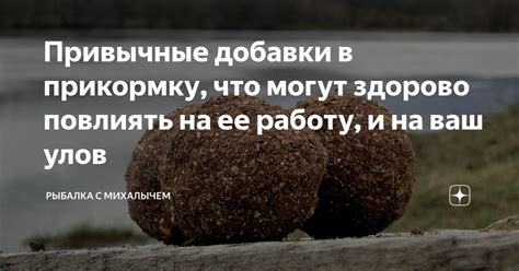 Привычные добавки в прикормку что могут здорово повлиять на ее работу