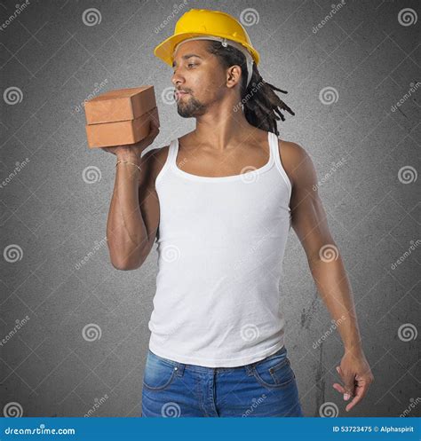 Bricklayer Stock Image Image Of Effort Person Dirty 53723475