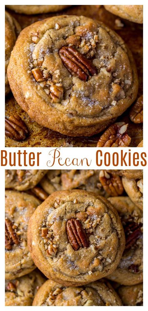 Brown Butter Pecan Cookies Are Thick Chewy And Crunchy Butter