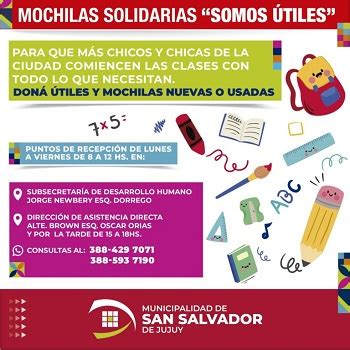 Contin A Campa A Solidaria De Donaci N De Tiles Escolares Notinor Jujuy