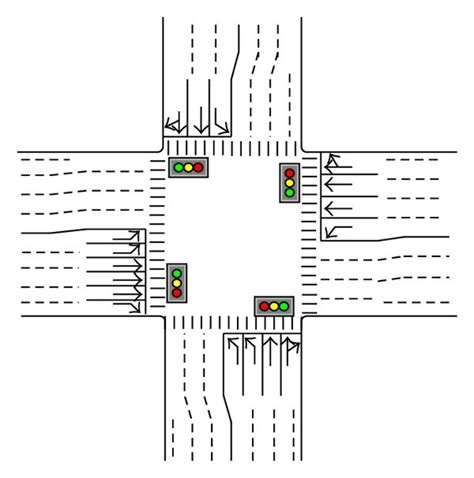 Geometry information of the intersection. | Download Scientific Diagram