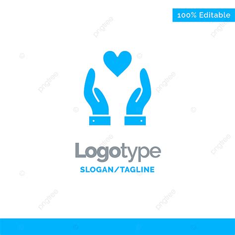 Charity Hands Vector Design Images, Hand Love Charity Blue Business Logo Template, Background ...