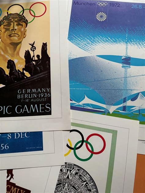 Affiche Officielle Historique Des Jeux Olympiques Du Centenaire 1960