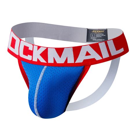 JOCKMAIL Men Jock Strap Underwear Men Mesh Thongs Underwear Briefs Men Bikini Thongs Men