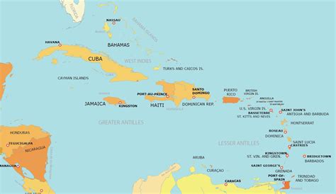 Caribbean Map Collection Printable GIS Geography