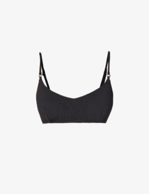 SEAFOLLY Sea Dive Textured Bralette Bikini Top Selfridges
