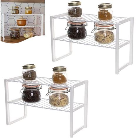 Kit 2 Rack Multiuso Organizador De Objetos Grande Para Armário