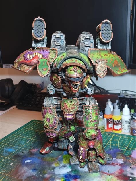 Wip Nurgle Warlord Titan Finally Nearly Done Rwarhammer40k