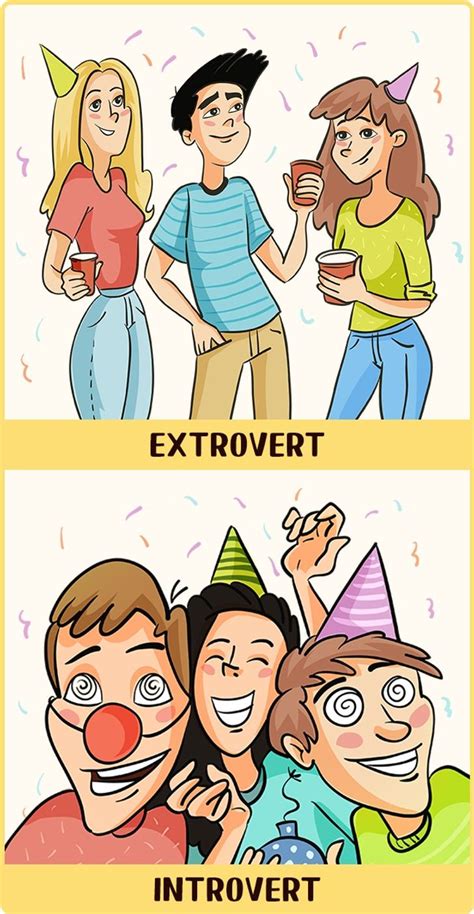 12 Illustrations Showing How Introverts And Extroverts See The World