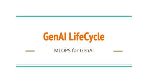 Generative Ai Lifecycle Slides