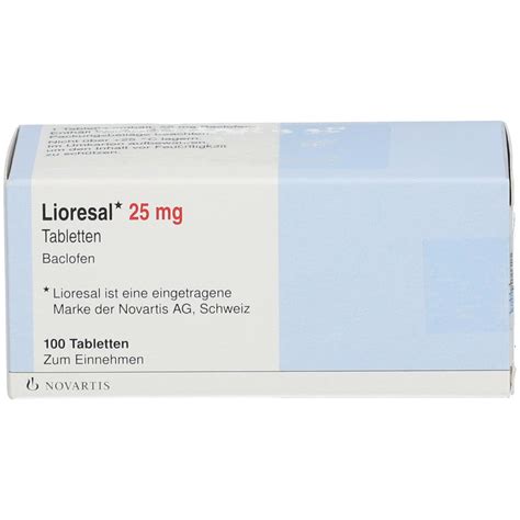 Lioresal 25 Mg 100 St Mit Dem E Rezept Kaufen Shop Apotheke