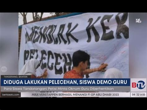 Pelajar SMAN 8 Tangerang Minta Oknum Guru Pelaku Pelecehan