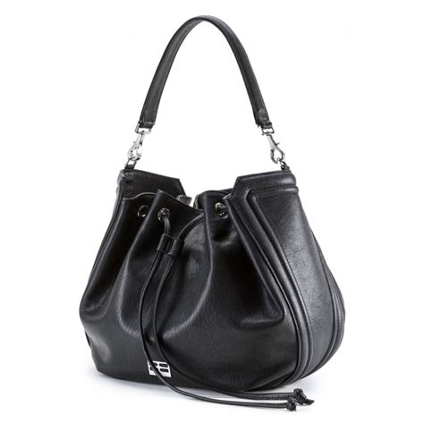 Aleksandra Badura Lucky Bucket Bag Borsa In Pelle Di Capra Onyx