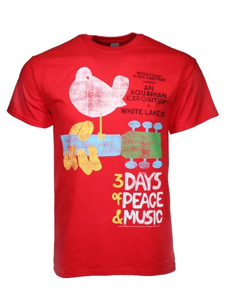 Woodstock Poster T Shirt Sonic Boom Records