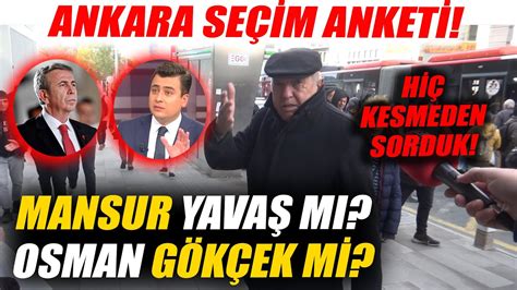 Mansur Yavaş mı Osman Gökçek mi Ankara da Kesintisiz Sayaçlı Müthiş