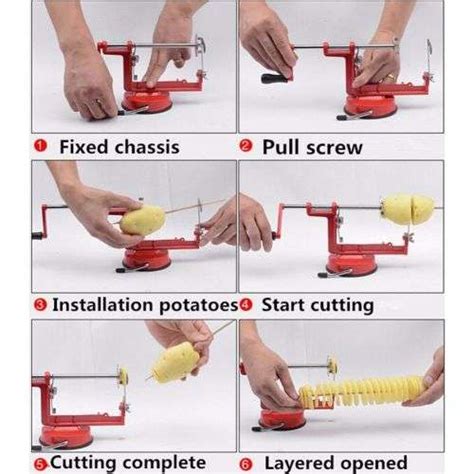 Slicers Manual Stainless Steel Potato Machine Slicer Cutter Spiral