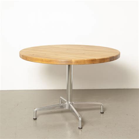 Castelli System SBC Table Round Oak Top Neef Louis Design Amsterdam