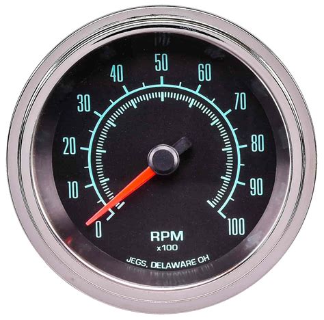 Jegs 41344 In Dash Tachometer 0 10 000 Rpm 3 38 In