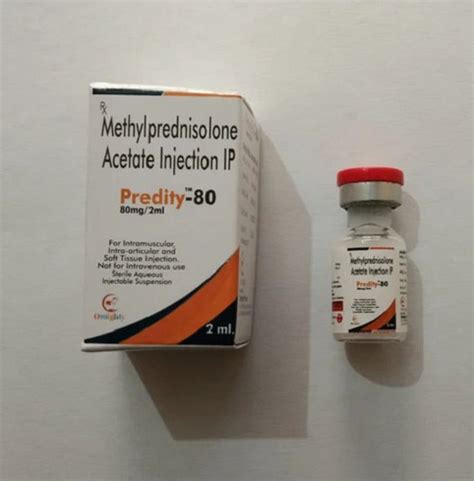 Predity Methylprednisolone Acetate Mg Injection Ip At Best Price