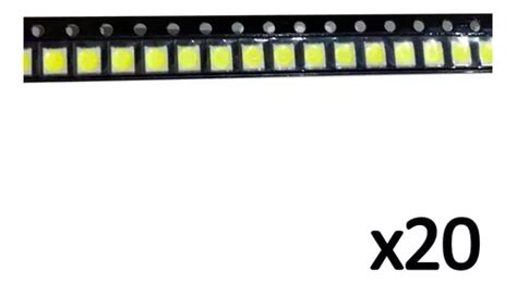 Led Smd 3528 2835 1210 Luz Blanca Cálida 1w 3v Repuesto Tv MercadoLibre