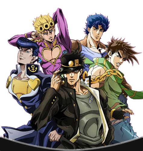 Official Art All Of The Jojos 1 5 Posing Transparent R