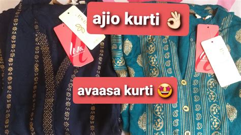 Ajio Kurti 🤩avaasa Kurti Subhashri Dey Sarkar 👌🏻 Youtube