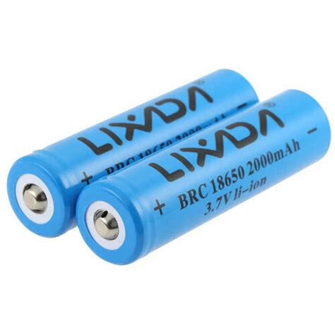 Akumulator Bateria Litowo Jonowa Lixada BRC 18650 2000mAh 3 7V 2 Sztuki