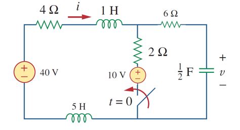 Solved Aşağıda şekli verilen devrede anahtar t 0 Chegg