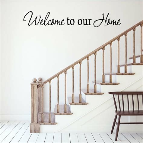 Gracie Oaks Welcome to Our Home Wall Decal & Reviews | Wayfair