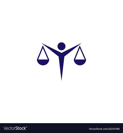 Attorney at law logo icon template Royalty Free Vector Image