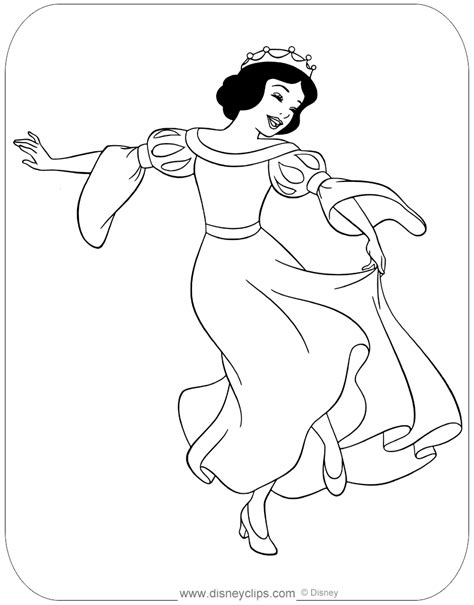 107 Snow White And The Seven Dwarfs Coloring Pages