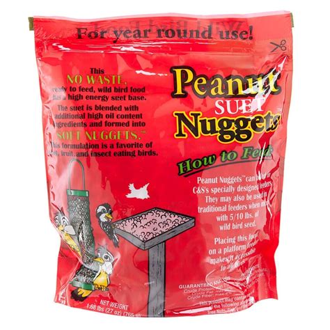 Cands Peanut Suet Nuggets Wild Bird Food 27 Oz