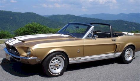 Sunlit Gold 1968 Ford Mustang Shelby Gt 350 Hertz Convertible Photo Detail