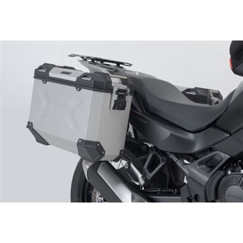 Kit Valise Sw Motech Aluminium Trax Adv Argent L Honda Xl