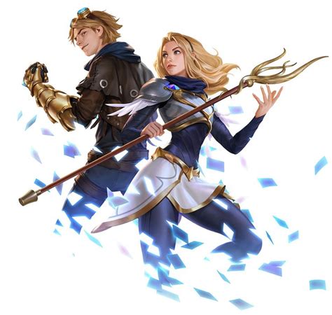 Ezreal and Lux Art - Legends of Runeterra Art Gallery | League of legends characters, League of ...