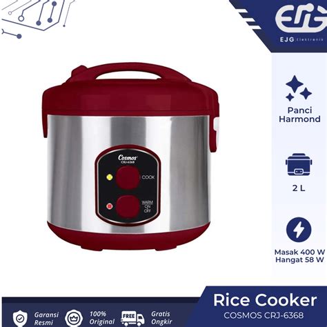 Jual Cosmos CRJ 6368 Harmond Rice Cooker 2L Penanak Nasi CRJ6368