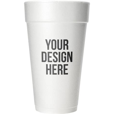 Imprinted Tall Styrofoam Coffee Cups 20 Oz