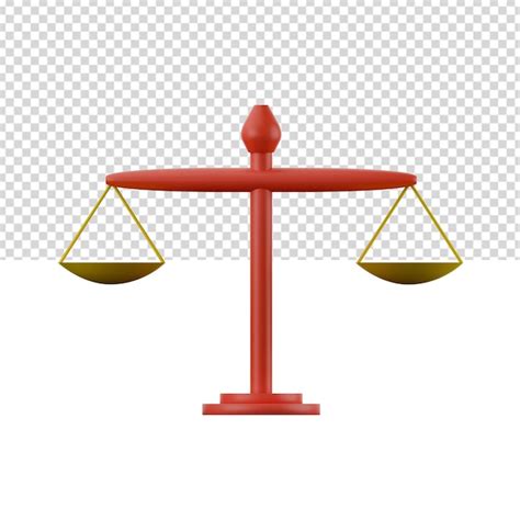 Premium PSD Justice Libra 3d Illustration Scales Of Justice Scales