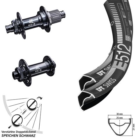 Laufradsatz 27 5 Zoll DT Swiss E 512 Boost 110x148 Mm KX B Centerlock