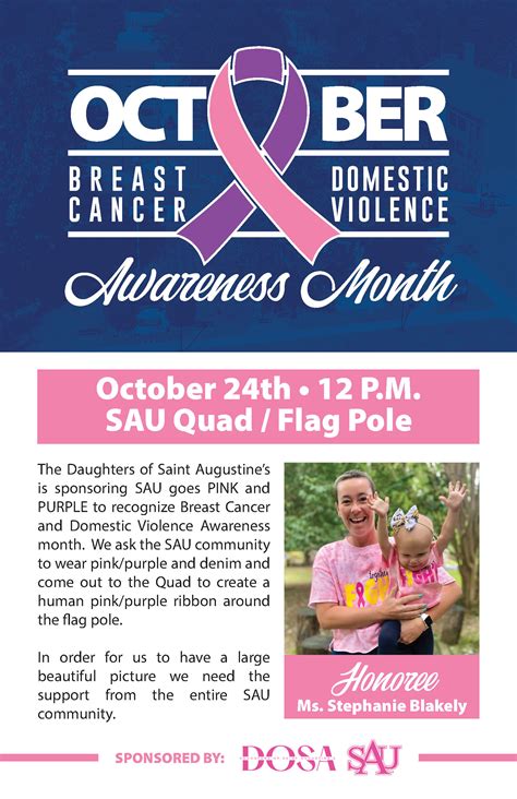 Breast Cancer/Domestic Violence Awareness Month - Saint Augustine's University