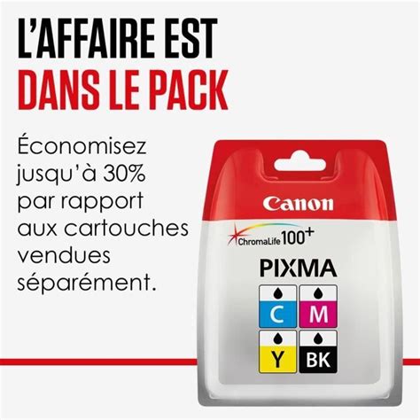 CANON Pack de 4 cartouches d encre CLI 581 XXL très grande capacité