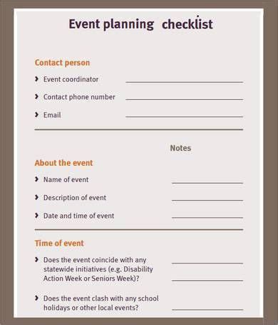 20 Meeting Planner Checklist Template