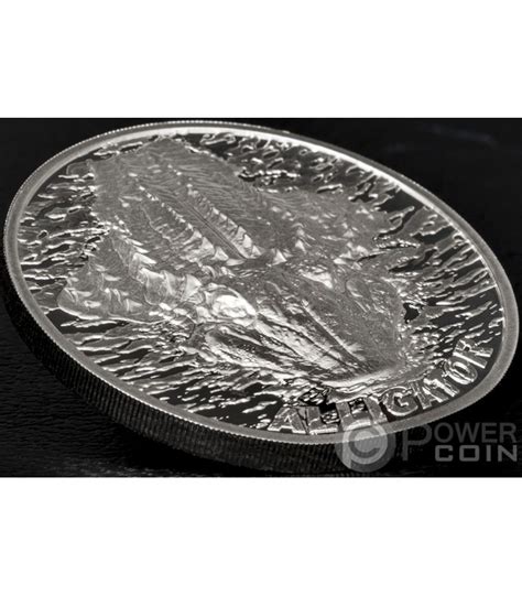 ALLIGATOR Bitemarks 1 Oz Silber Münze 5 Palau 2018