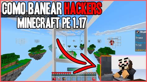 COMO BANEAR A LOS HACKERS EN MINECRAFT PE 1 17 CUBECRAFT SKYWARS