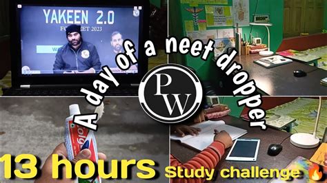 13 Hours Study Vlog For Neet 2023 A Day In Life Of A Neet Dropper