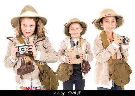 Kids in safari clothes Stock Photo: 169593053 - Alamy