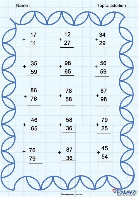 Class 1 Maths Worksheet