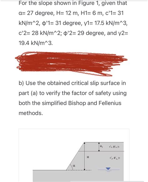 Solved For The Slope Shown In Figure 1 Given That A 27 Chegg