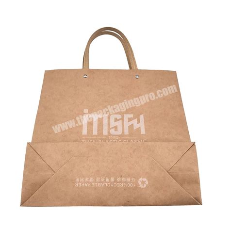 Lipack Customized 100gsm 120gsm Brown Kraft Paper Bag Washable Flat