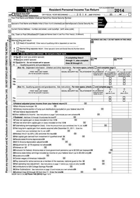 Arizona Fillable Form Printable Forms Free Online